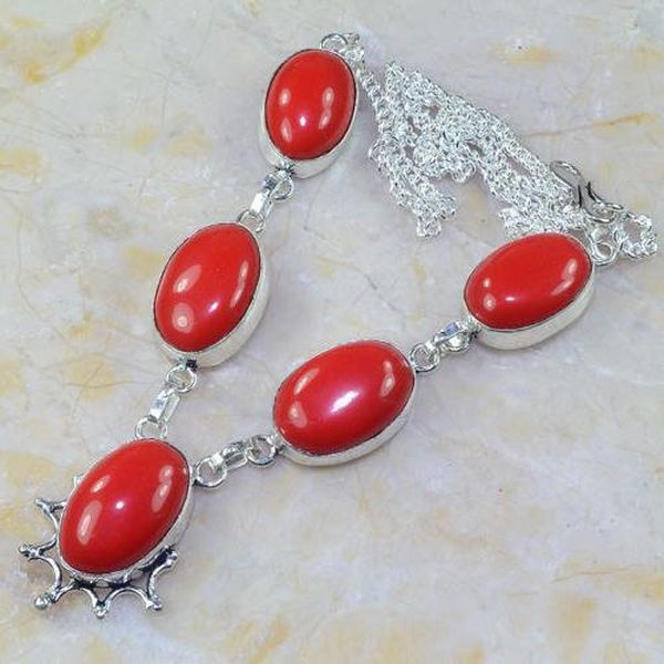 Crf 160d collier parure sautoir corail fantaisie argent 925 achat vente bijou