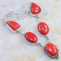 Crf 161a collier parure sautoir corail fantaisie argent 925 achat vente bijou