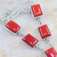 Crf 162c collier parure sautoir corail fantaisie argent 925 achat vente bijou