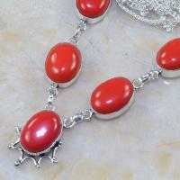 Crf 164b collier parure sautoir corail fantaisie argent 925 achat vente bijou