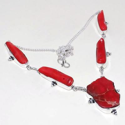 Crf 171a collier parure sautoir corail fantaisie sediment argent 925 achat vente bijou