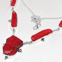 Crf 171b collier parure sautoir corail fantaisie sediment argent 925 achat vente bijou