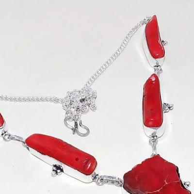 Crf 171a collier parure sautoir corail fantaisie sediment argent 925 achat vente bijou