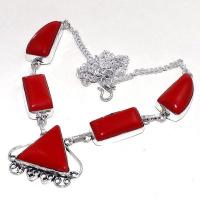 Crf 173d collier parure sautoir corail fantaisie argent 925 achat vente bijou