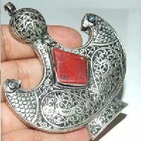 Crl 023a talisman amulette corail achat vente bijoux ethniques argent 925