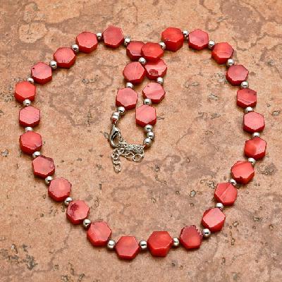 Crl 103a collier 24gr sautoir parure corail rouge achat vente bijoux ethniques