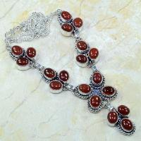 Crn 104a collier parure carnelian sautoir cornaline achat vente bijoux argent 925