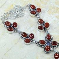 Crn 104c collier parure carnelian sautoir cornaline achat vente bijoux argent 925