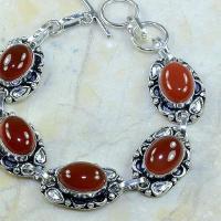 Crn 105c bracelet cornaline carnelian achat vente bijoux argent 925