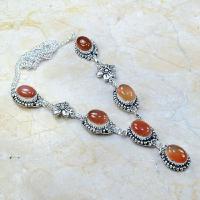 Crn 108a collier parure carnelian sautoir cornaline achat vente bijoux argent 925