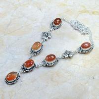 Crn 108d collier parure carnelian sautoir cornaline achat vente bijoux argent 925