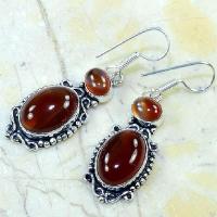 Crn 112b boucles oreilles pendants carnelian cornaline achat vente bijoux argent 925