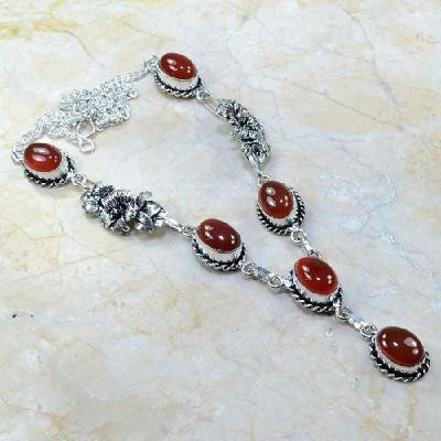 Crn 117a collier parure sautoir carnelian cornaline achat vente bijoux argent 925