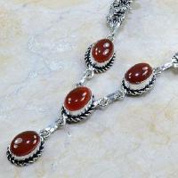 Crn 117b collier parure sautoir carnelian cornaline achat vente bijoux argent 925