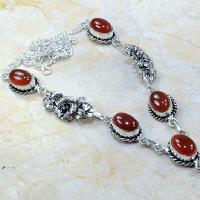 Crn 117c collier parure sautoir carnelian cornaline achat vente bijoux argent 925