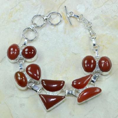 Crn 119a bracelet carnelian cornaline achat vente bijoux argent 925