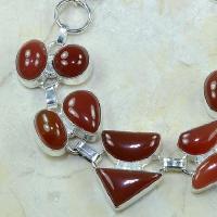 Crn 119b bracelet carnelian cornaline achat vente bijoux argent 925
