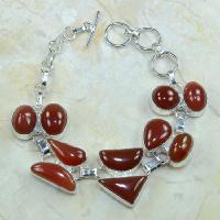 Crn 119d bracelet carnelian cornaline achat vente bijoux argent 925