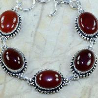 Crn 120c bracelet carnelian cornaline achat vente bijoux argent 925