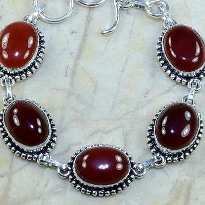 Crn 120c bracelet carnelian cornaline achat vente bijoux argent 925