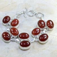 Crn 121d bracelet cornaline carnelian achat vente bijoux argent 925