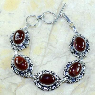 Crn 126c bracelet cornaline carnelian achat vente bijoux argent 925