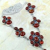 Crn 127c collier parure sautoir cornaline carnelian achat vente bijoux argent 925