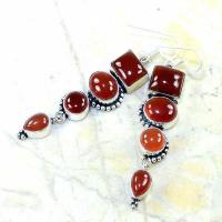 Crn 132c boucles oreilles pendants cornaline carnelian achat vente bijoux argent 925