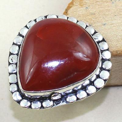 Crn 140a bague anneau t59 cornaline carnelian achat vente bijou pierre taillee lithitherapie