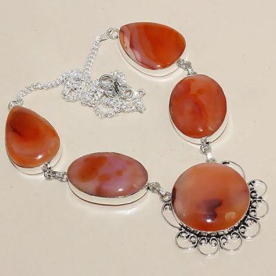 Crn 143a collier parure sautoir cornaline carnelian achat vente bijoux argent 925