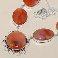 Crn 143b collier parure sautoir cornaline carnelian achat vente bijoux argent 925