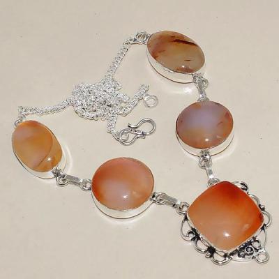 Crn 144a collier parure sautoir cornaline carnelian achat vente bijoux argent 925