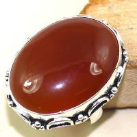 Crn 145a bague anneau t57 cornaline carnelian achat vente bijou pierre taillee lithitherapie