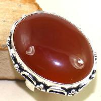 Crn 145b bague anneau t57 cornaline carnelian achat vente bijou pierre taillee lithitherapie