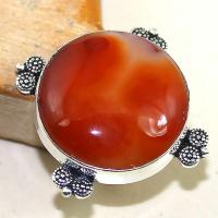 Crn 147b bague medievale t57 cornaline carnelian achat vente bijou pierre taillee lithitherapie