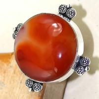 Crn 147c bague medievale t57 cornaline carnelian achat vente bijou pierre taillee lithitherapie