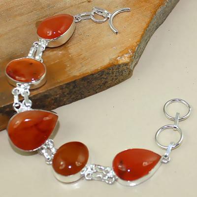 Crn 151a bracelet cornaline carnelian achat vente bijoux argent 925