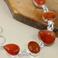 Crn 151b bracelet cornaline carnelian achat vente bijoux argent 925