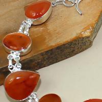 Crn 151c bracelet cornaline carnelian achat vente bijoux argent 925