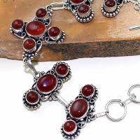 Crn 152c bracelet croix medieval cornaline carnelian achat vente bijoux argent 925
