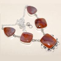 Crn 159a collier parure sautoir cornaline carnelian achat vente bijoux argent 925