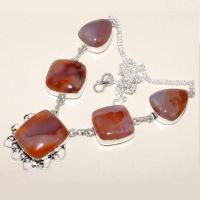 Crn 159d collier parure sautoir cornaline carnelian achat vente bijoux argent 925