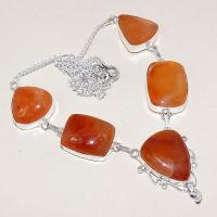 Crn 162a collier parure sautoir cornaline carnelian achat vente bijoux argent 925