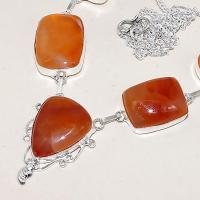 Crn 162b collier parure sautoir cornaline carnelian achat vente bijoux argent 925