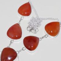 Crn 164c collier parure sautoir cornaline carnelian achat vente bijoux argent 926