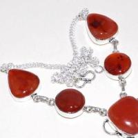 Crn 165c collier parure sautoir cornaline carnelian achat vente bijoux argent 925