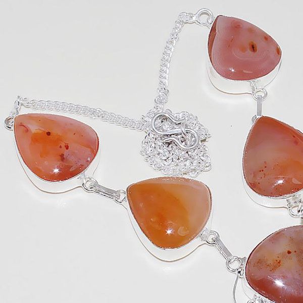 Crn 166c collier parure sautoir cornaline carnelian achat vente bijoux argent 925