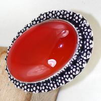 Crn 167c bague medievale t54 cornaline carnelian achat vente bijou pierre taillee lithitherapie