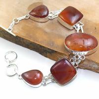 Crn 169d bracelet cornaline carnelian achat vente bijoux argent 925