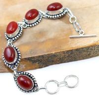 Crn 170a bracelet cornaline carnelian achat vente bijoux argent 925